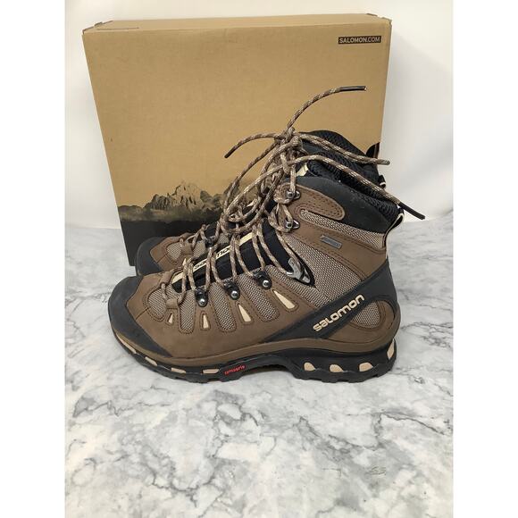 Salomon Men's 7 Fossil Rain Quest 4D 2 Gtx Goretex Hiking Boots Outdoor LF1 - Picture 5 of 15